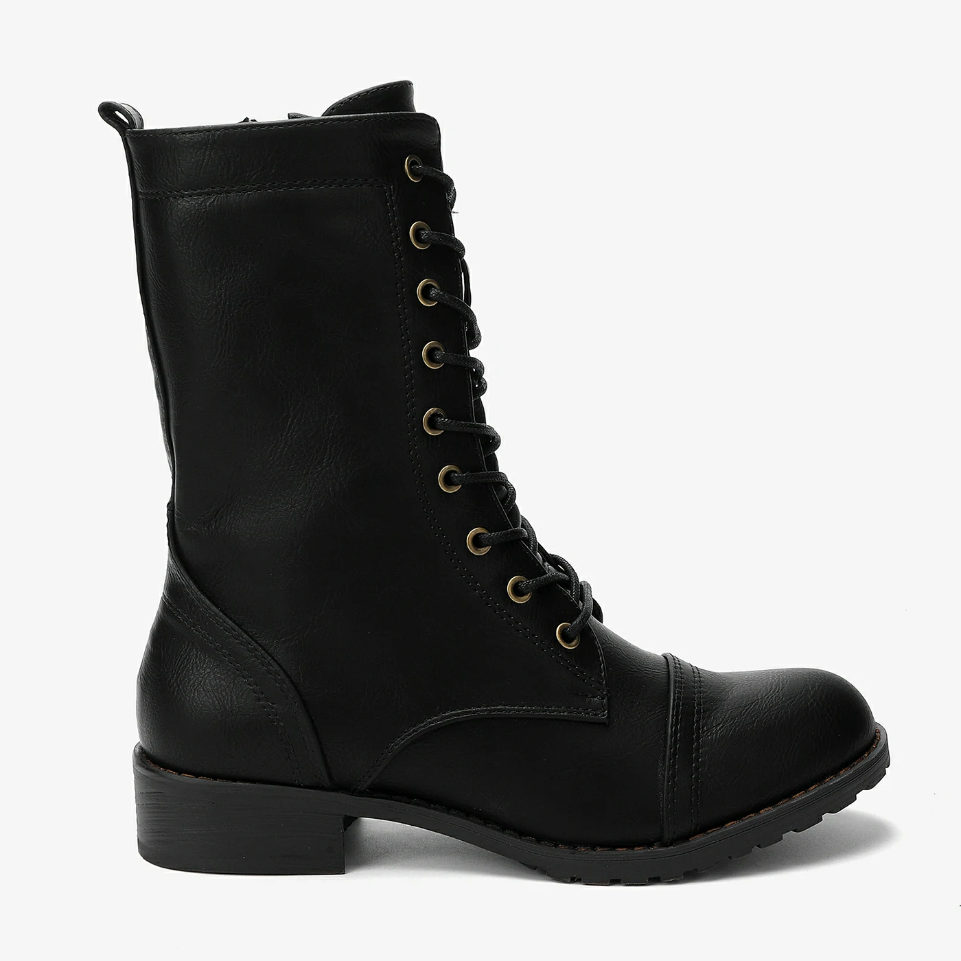 מגף שטוח שחור 40