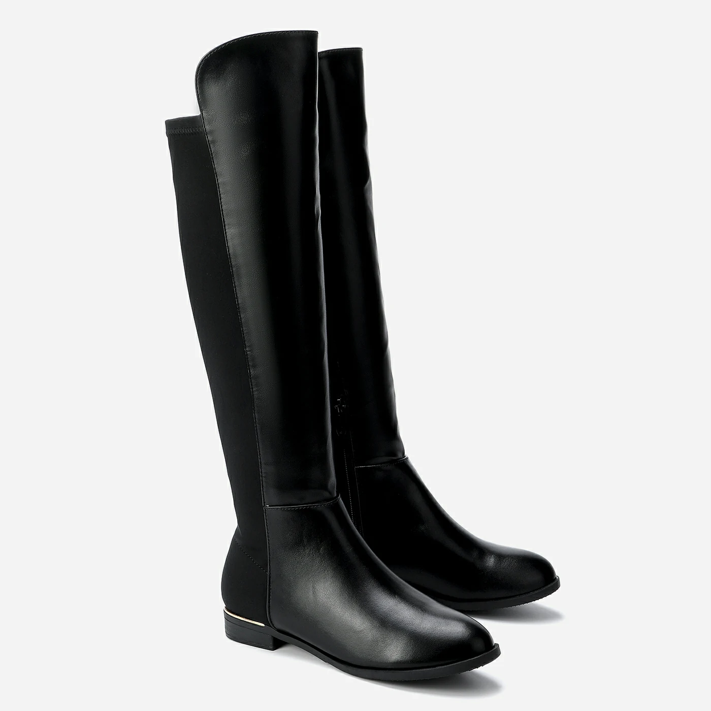 מגף שטוח שחור 36