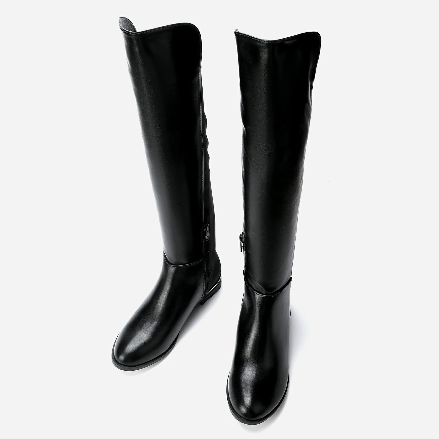 מגף שטוח שחור 36