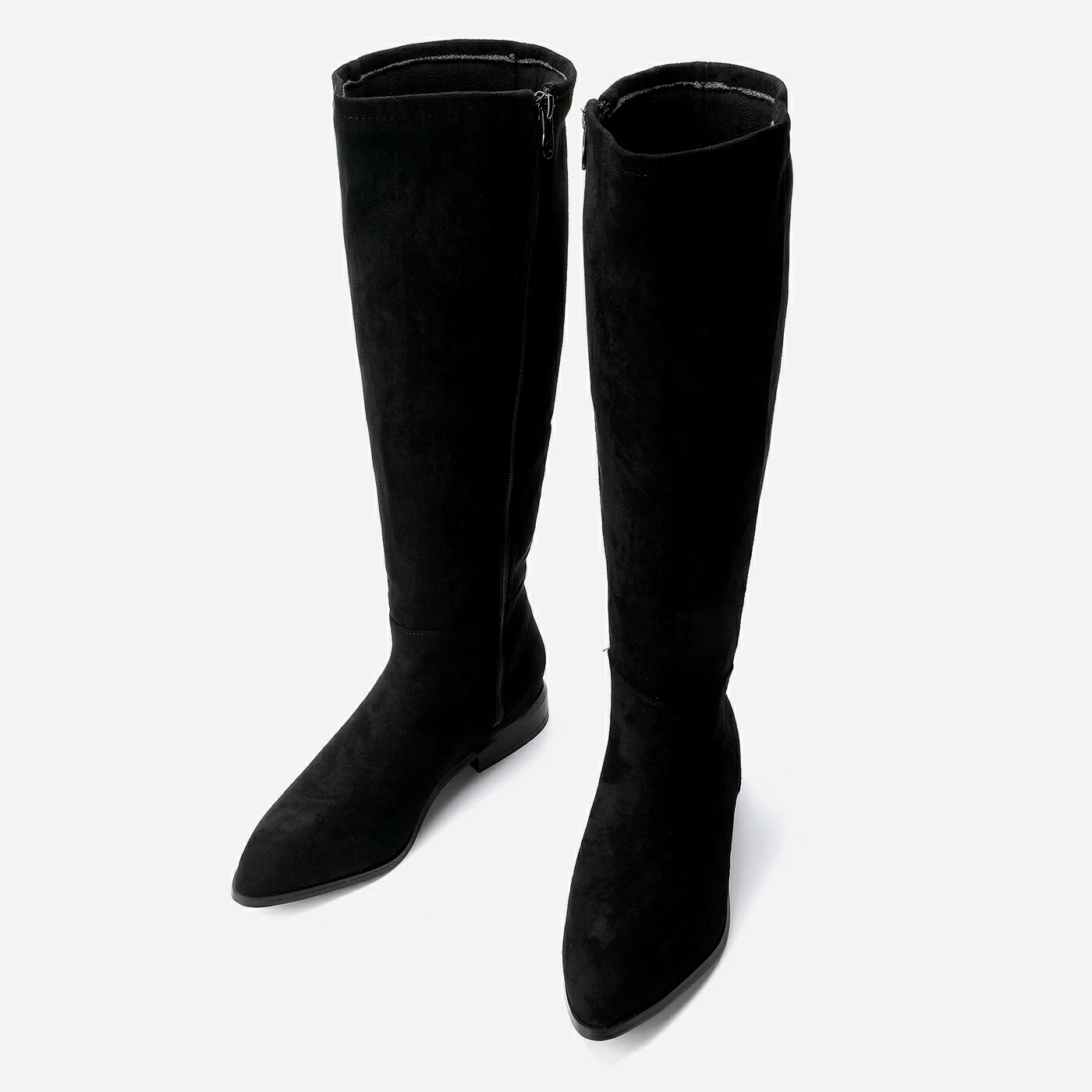 מגף שטוח שחור 40