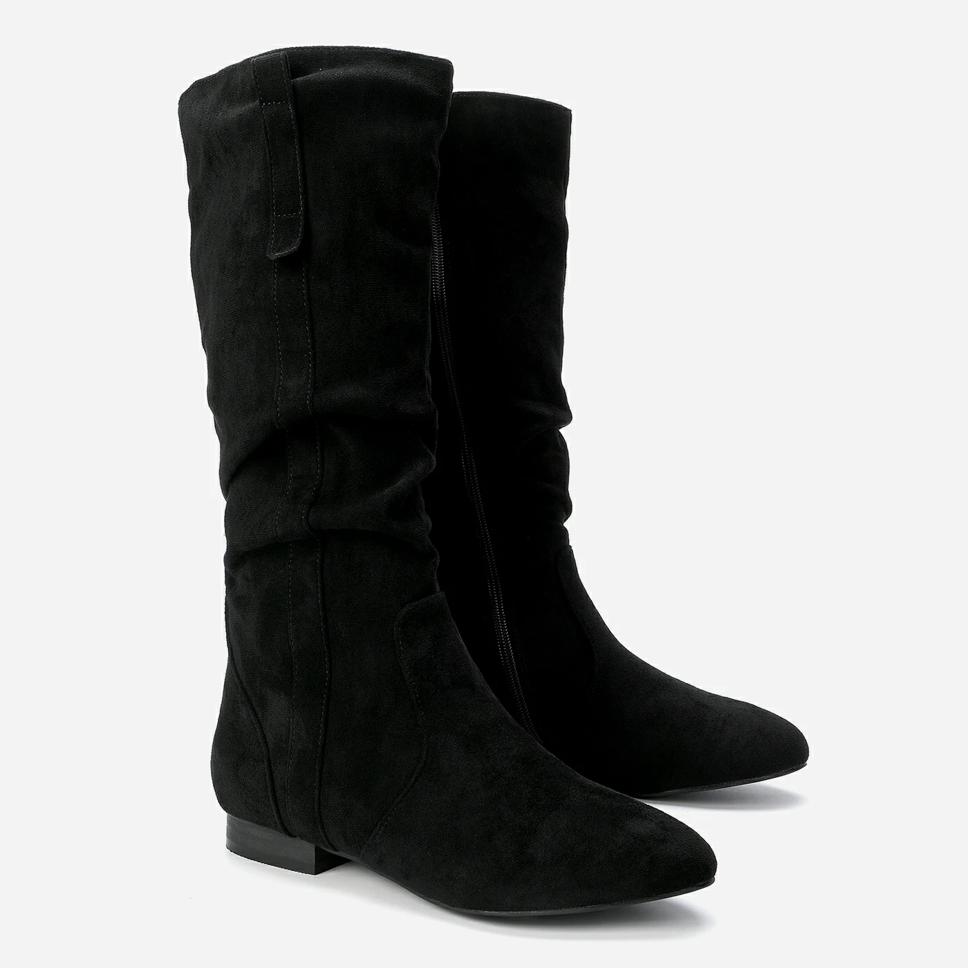 מגף שטוח שחור 37