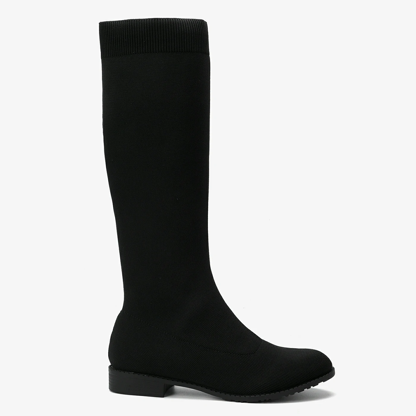 מגף שטוח שחור 38