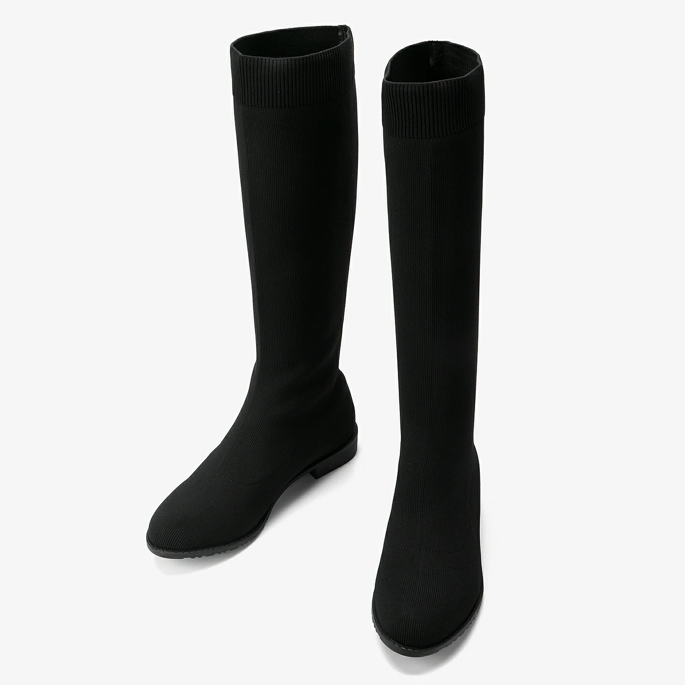 מגף שטוח שחור 38