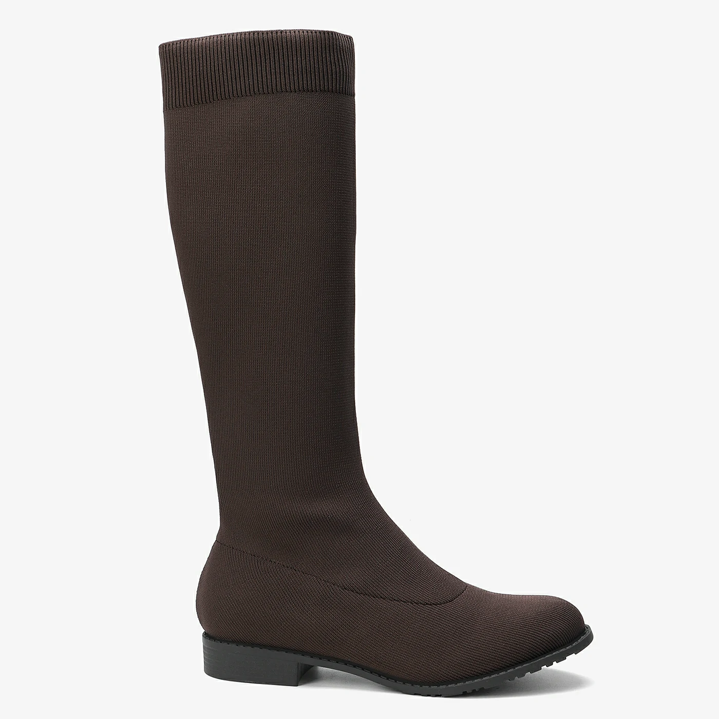 מגף שטוח חום 38