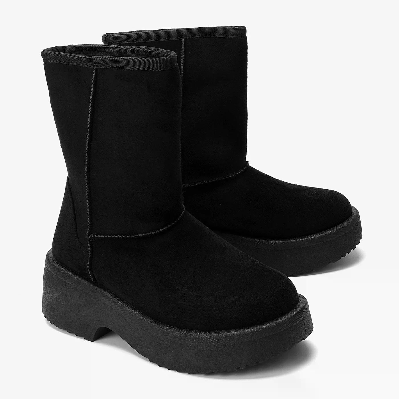 מגף עקב שחור 36