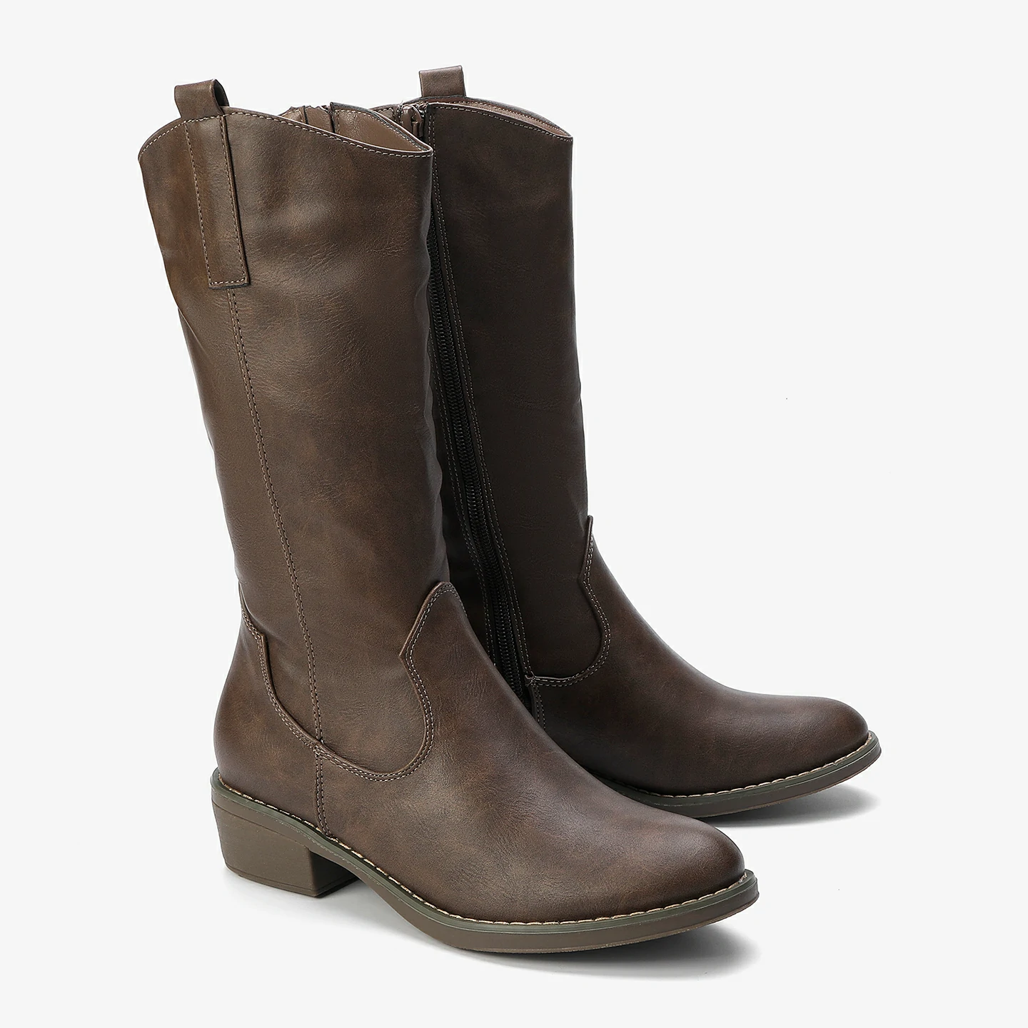 מגף עקב קפה 36