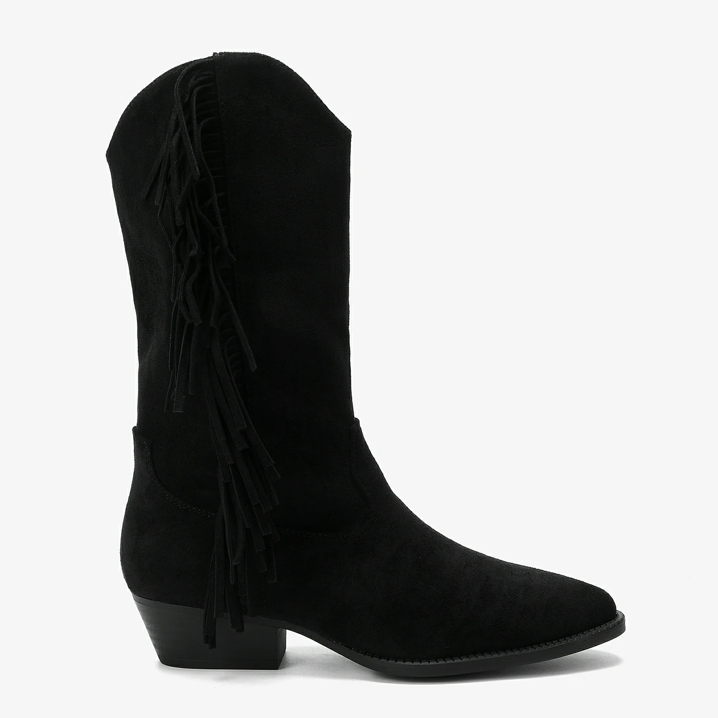 מגף עקב שחור 40