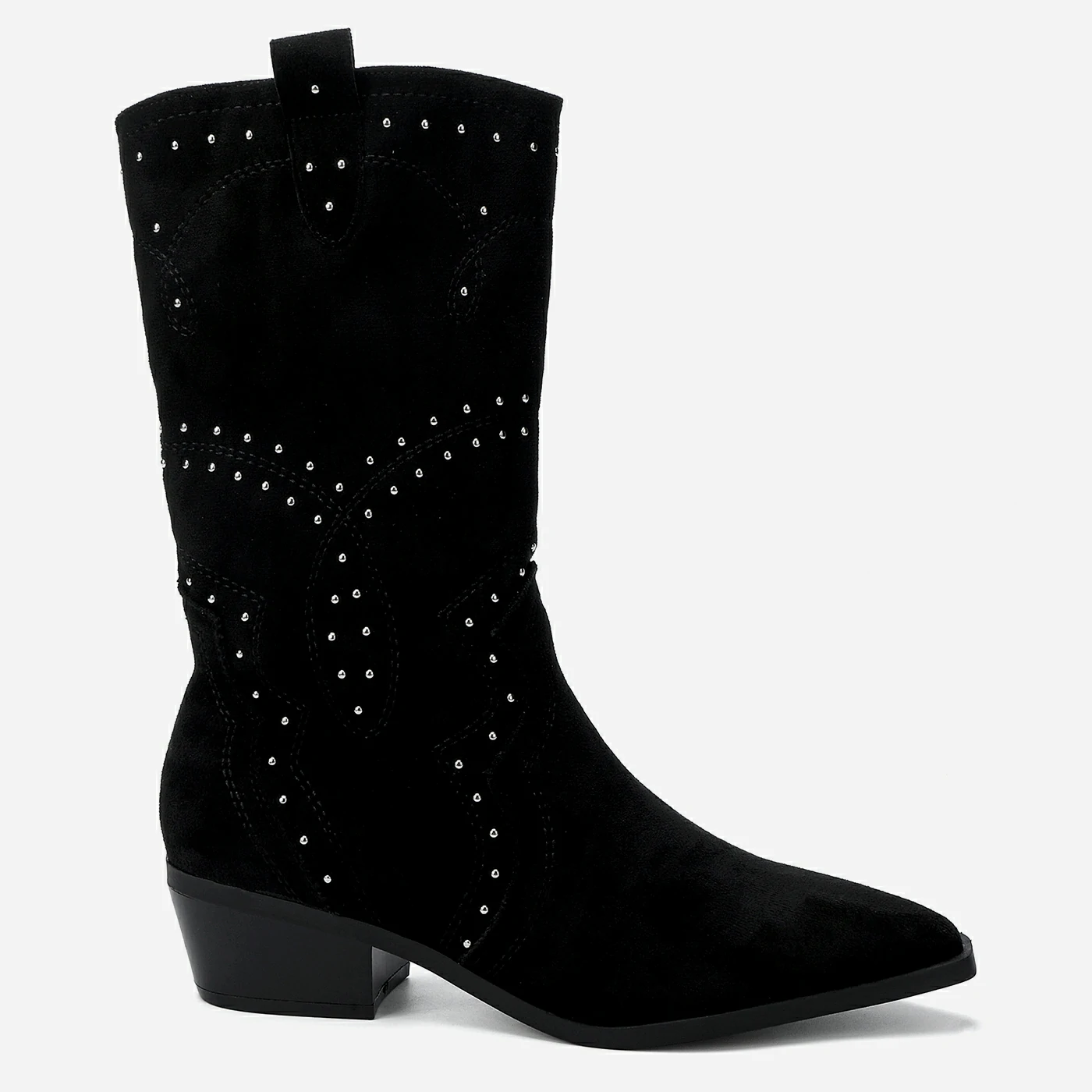 מגף עקב שחור 40