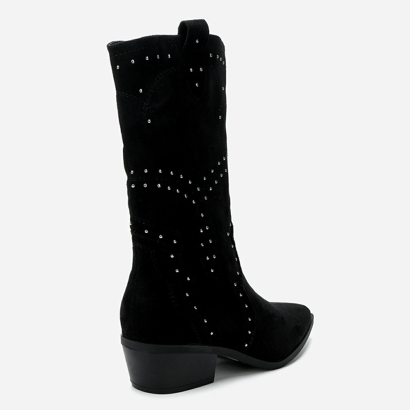 מגף עקב שחור 40