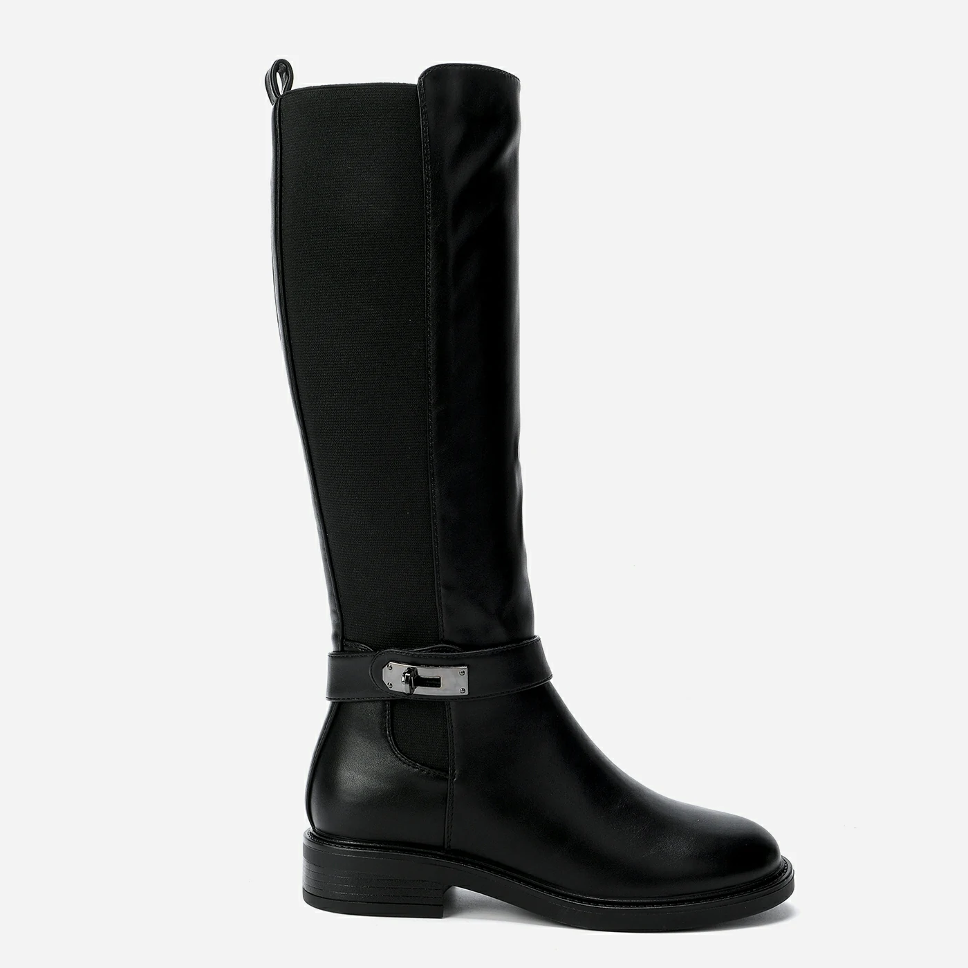 מגף שטוח שחור 37