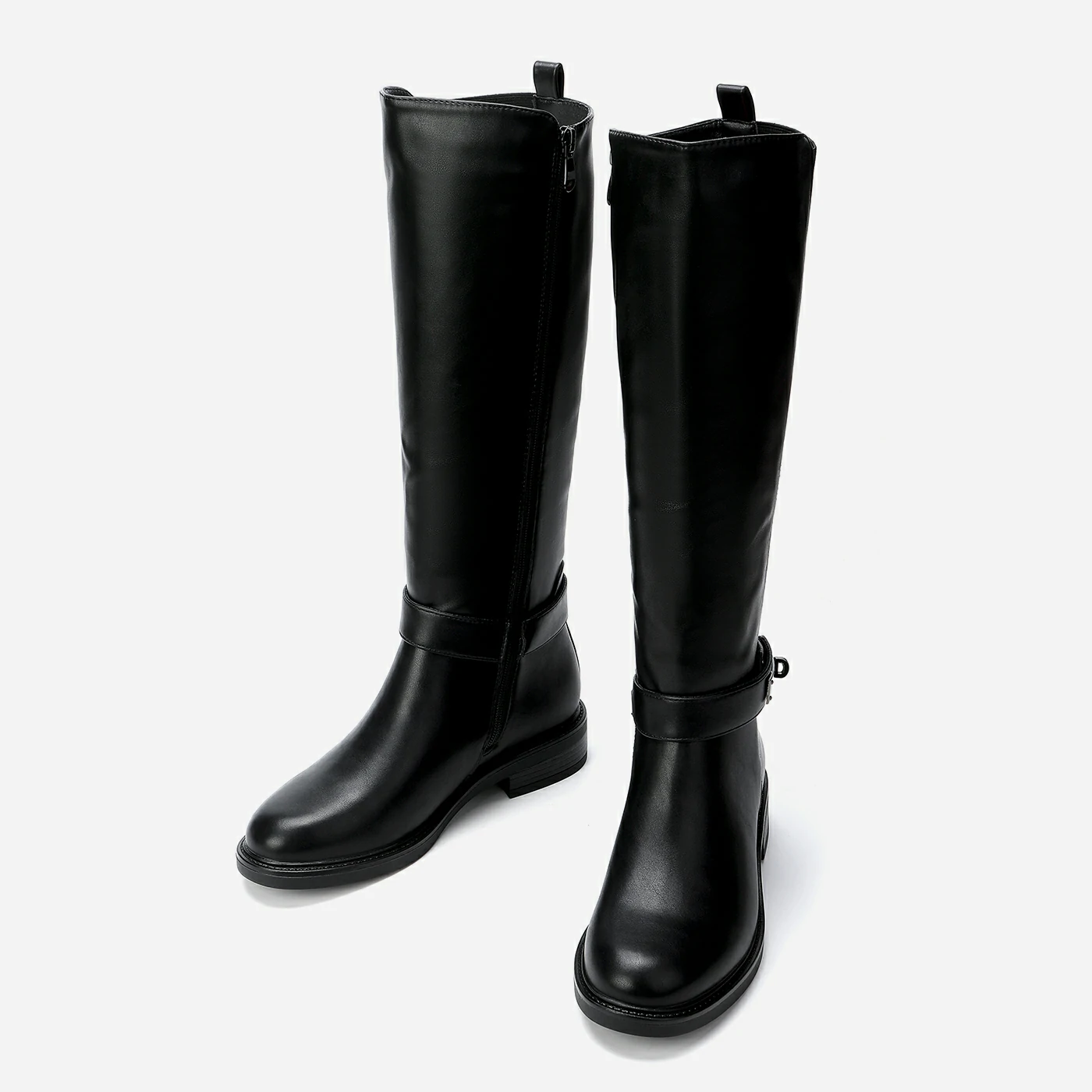 מגף שטוח שחור 37