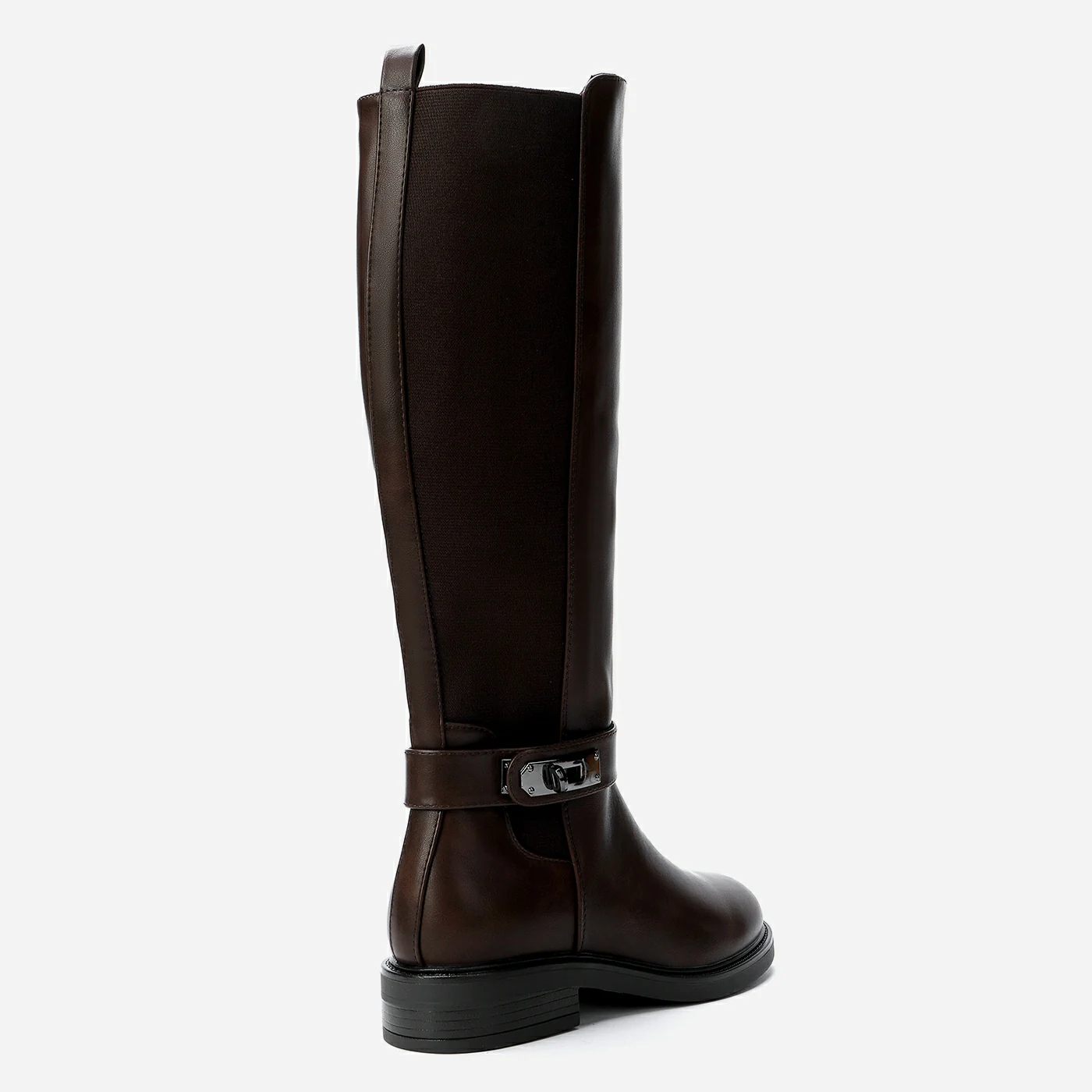 מגף שטוח חום 41