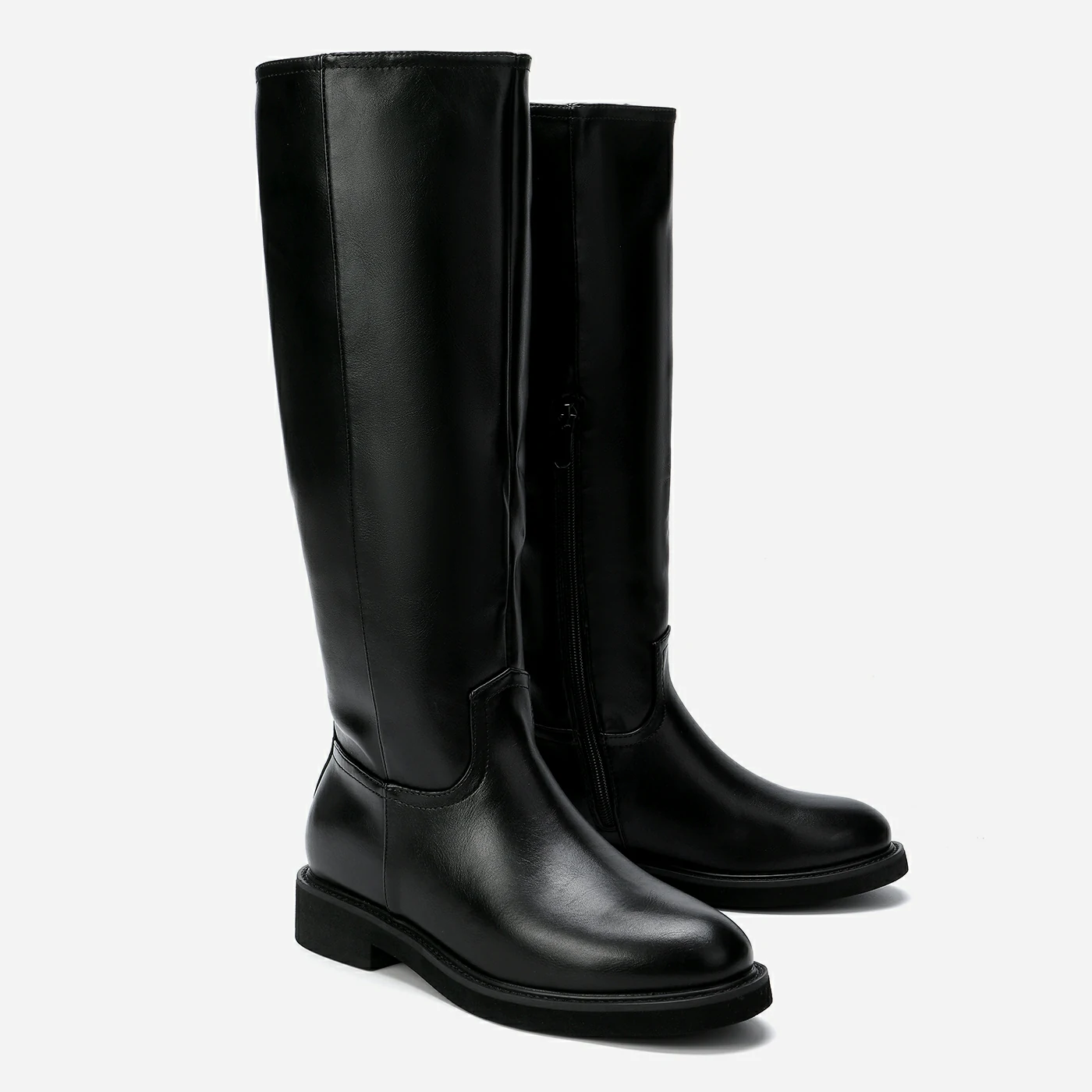 מגף שטוח שחור 36