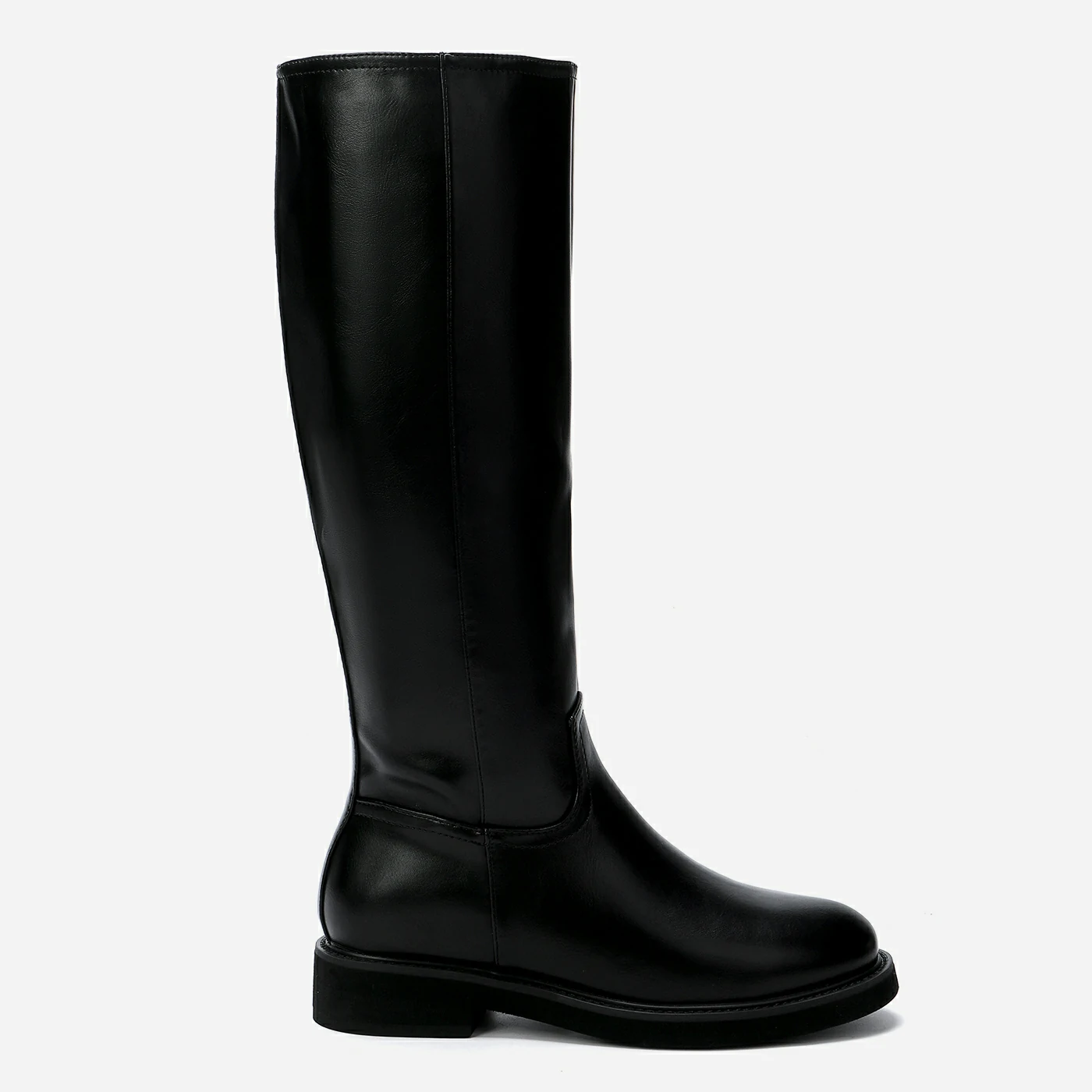 מגף שטוח שחור 36