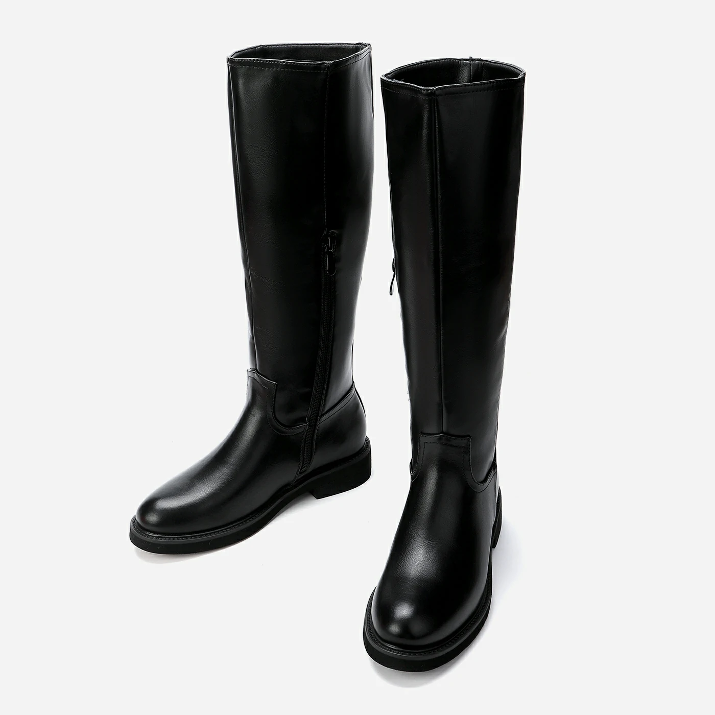 מגף שטוח שחור 36