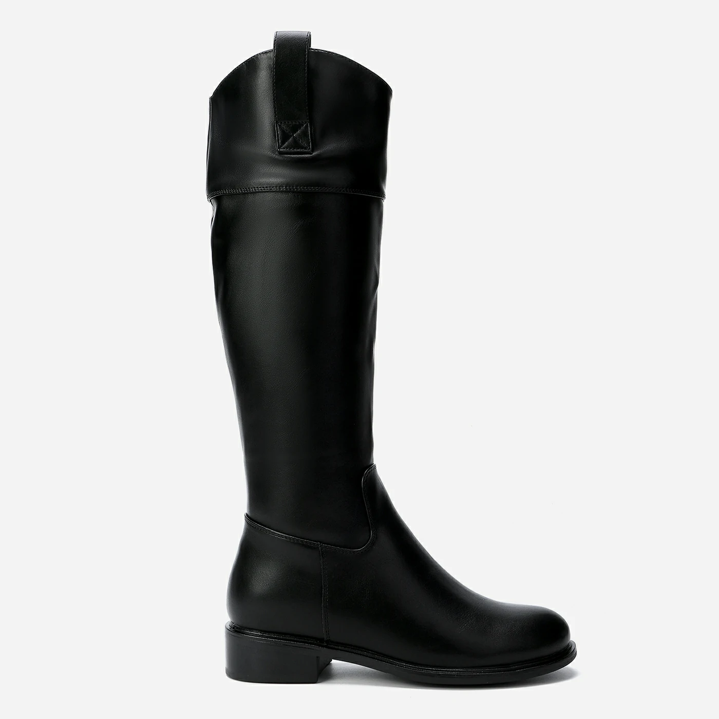 מגף עקב שחור 38