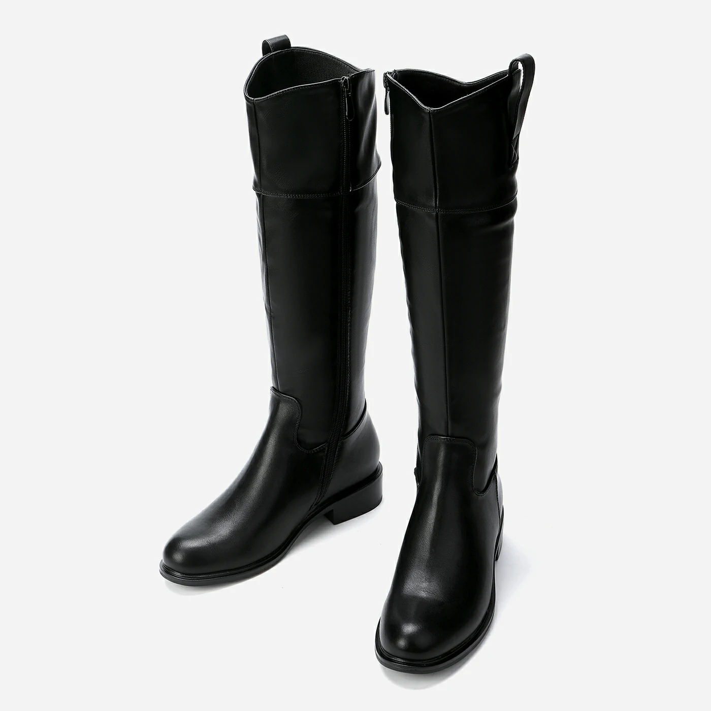 מגף עקב שחור 38