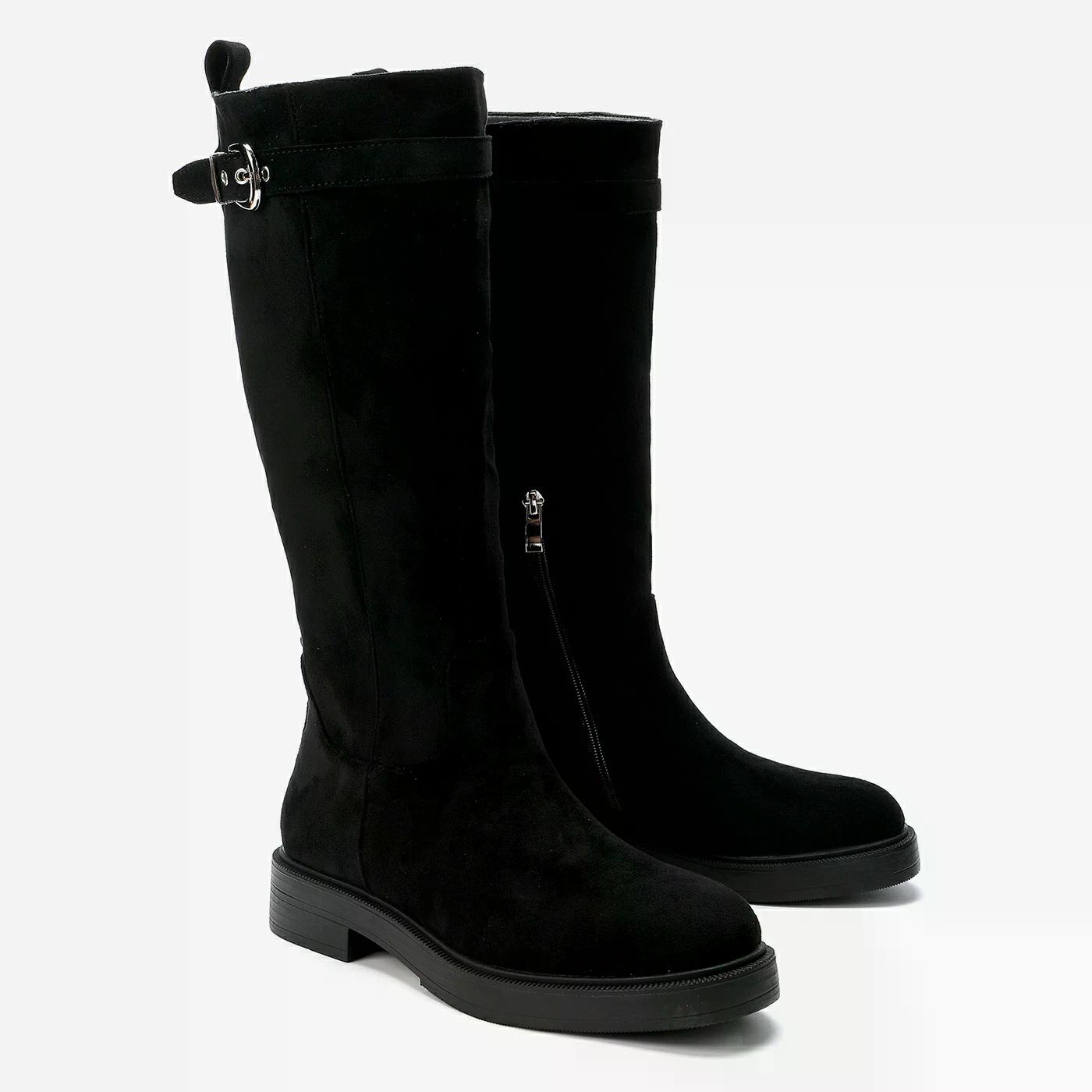 מגף עקב שחור 37