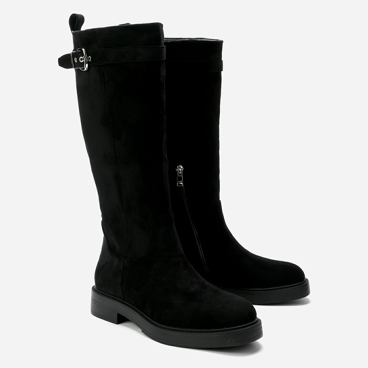 מגף עקב שחור 38