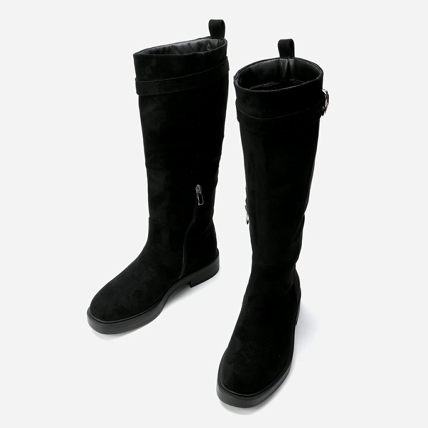 מגף עקב שחור 38