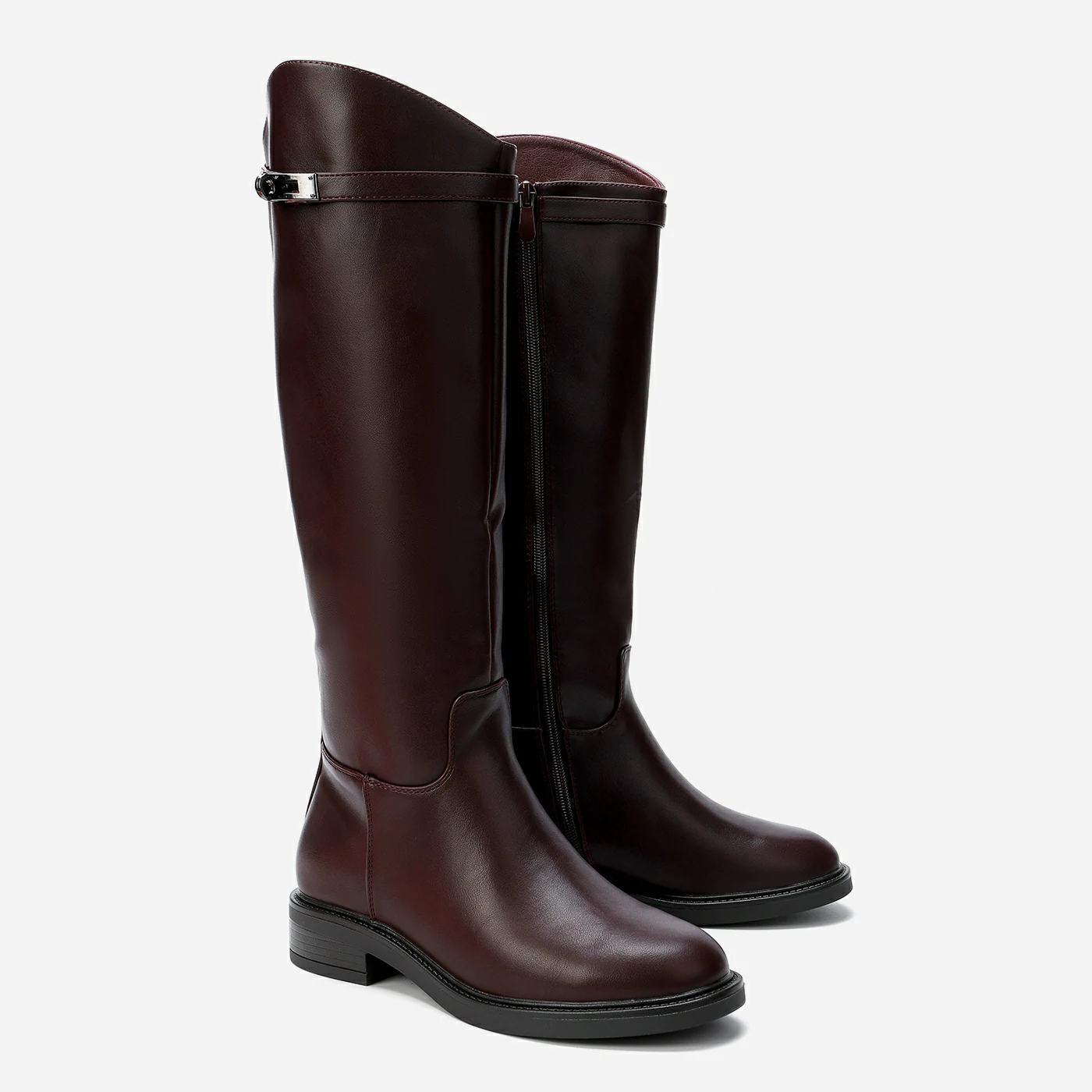 מגף שטוח בורדו 39