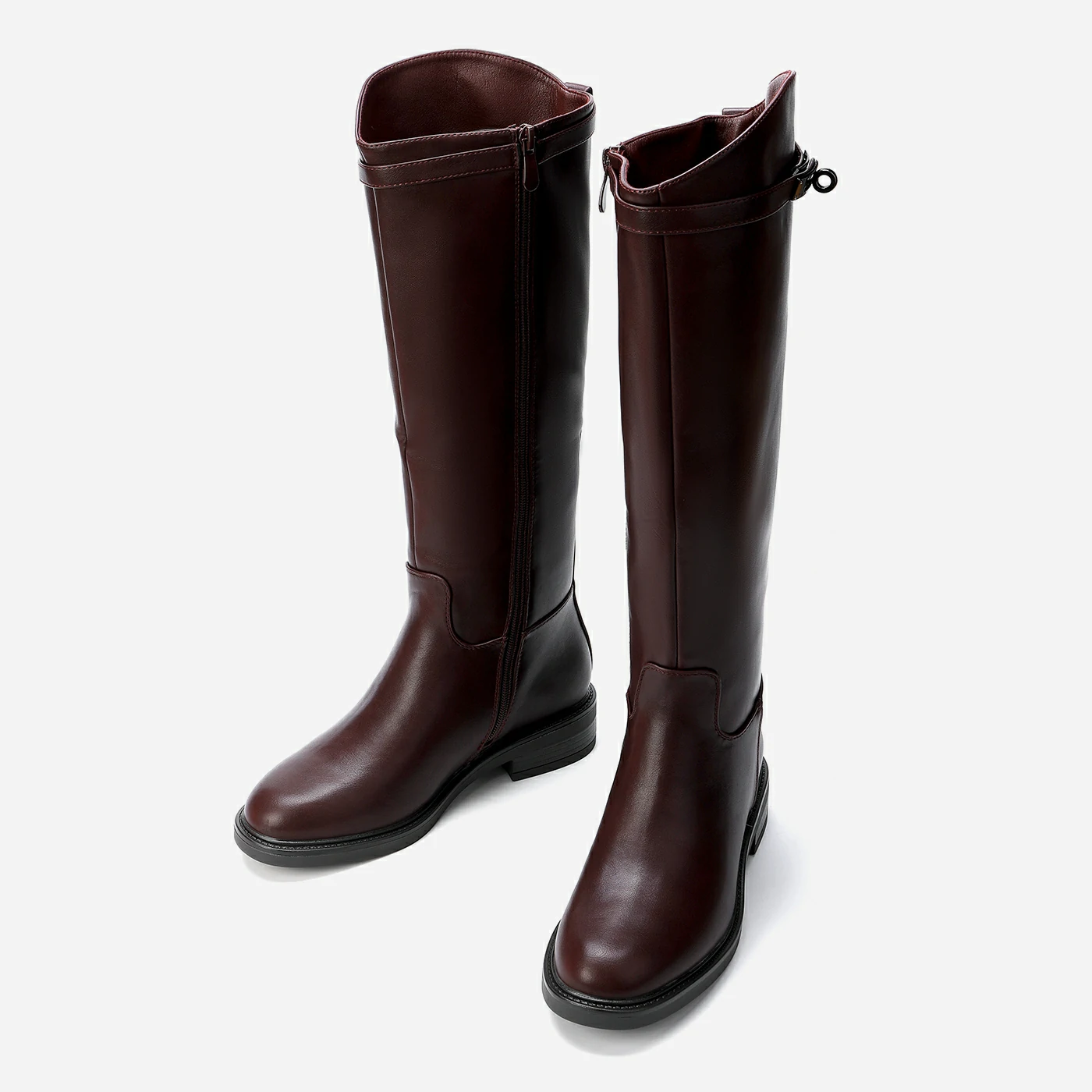 מגף שטוח בורדו 39