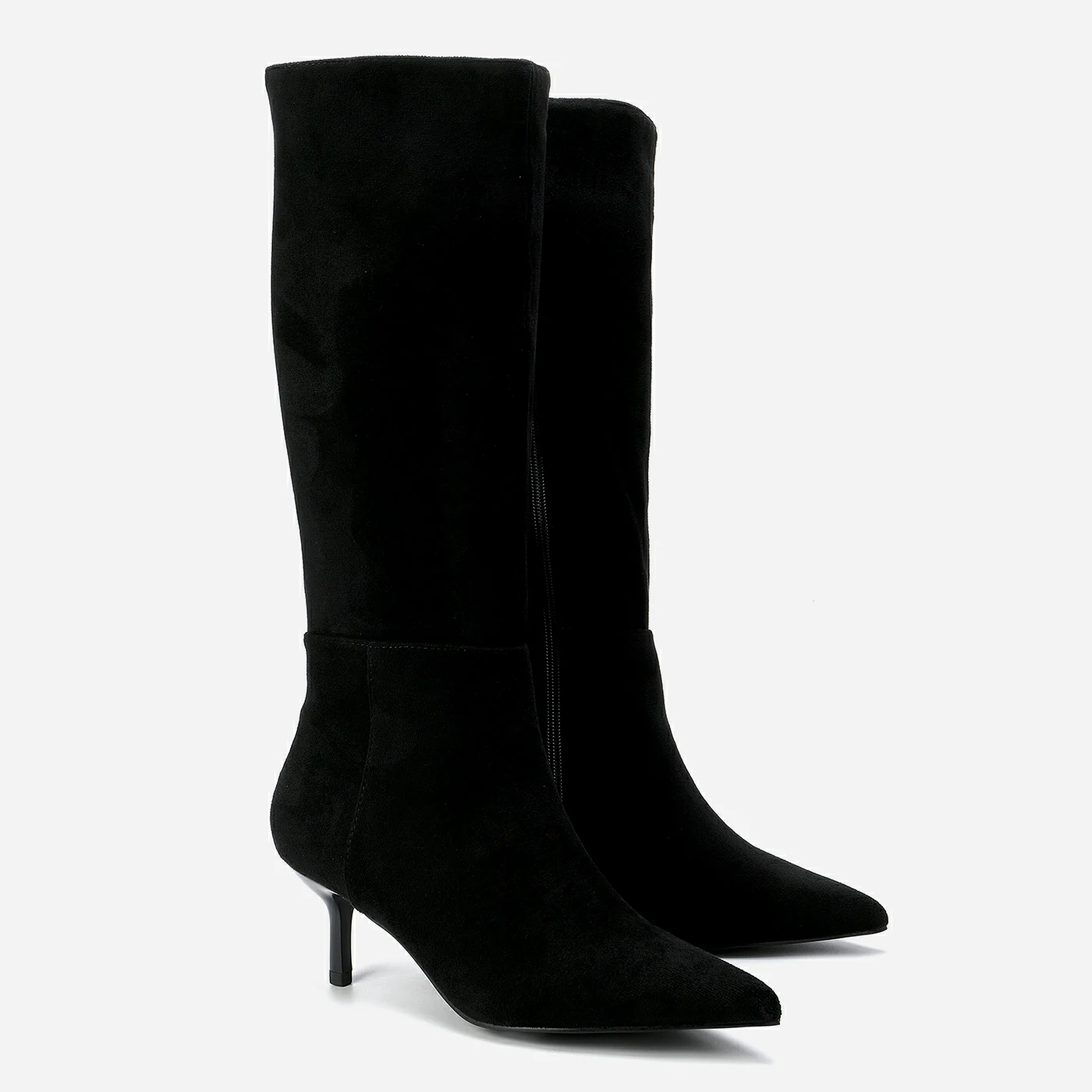 מגף עקב שחור 40