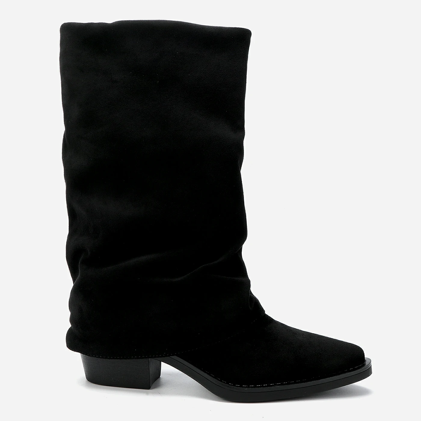 מגף עקב שחור 38