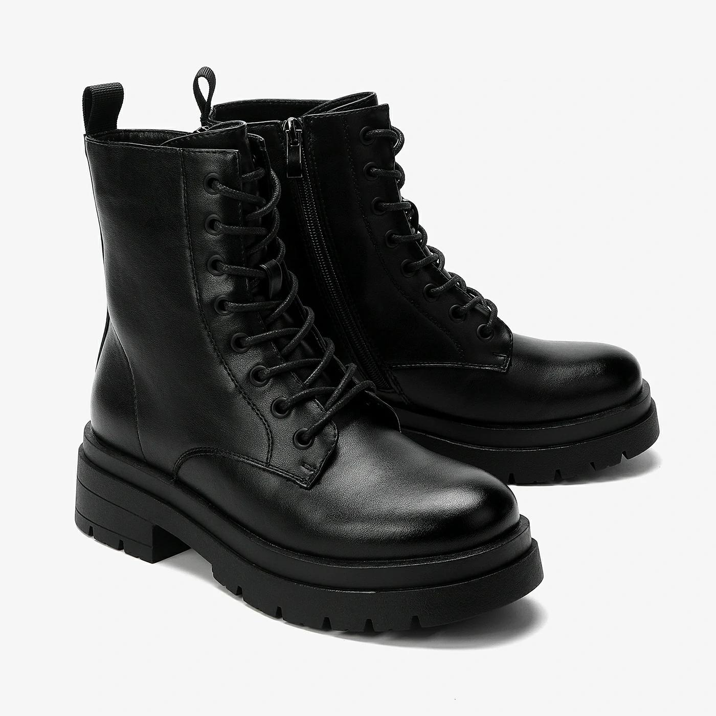 מגף עקב שחור 39