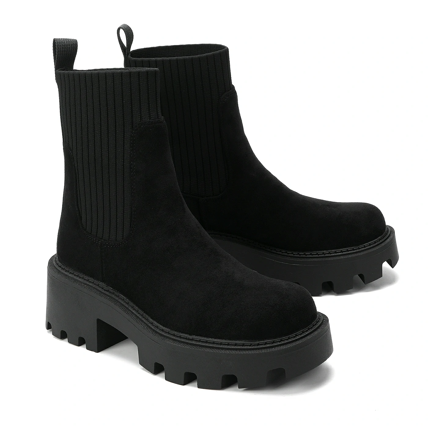 מגפון עקב שחור זמש 40