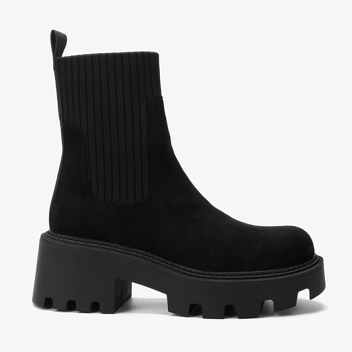 מגפון עקב שחור זמש 40