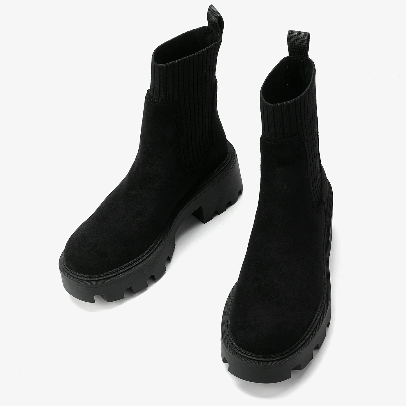 מגפון עקב שחור זמש 40