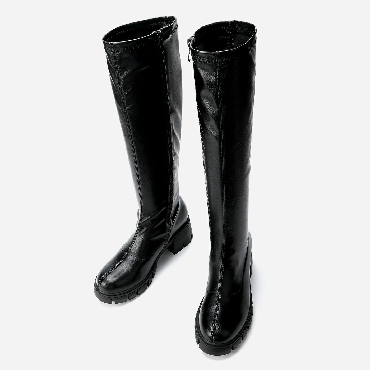 מגף עקב שחור 36