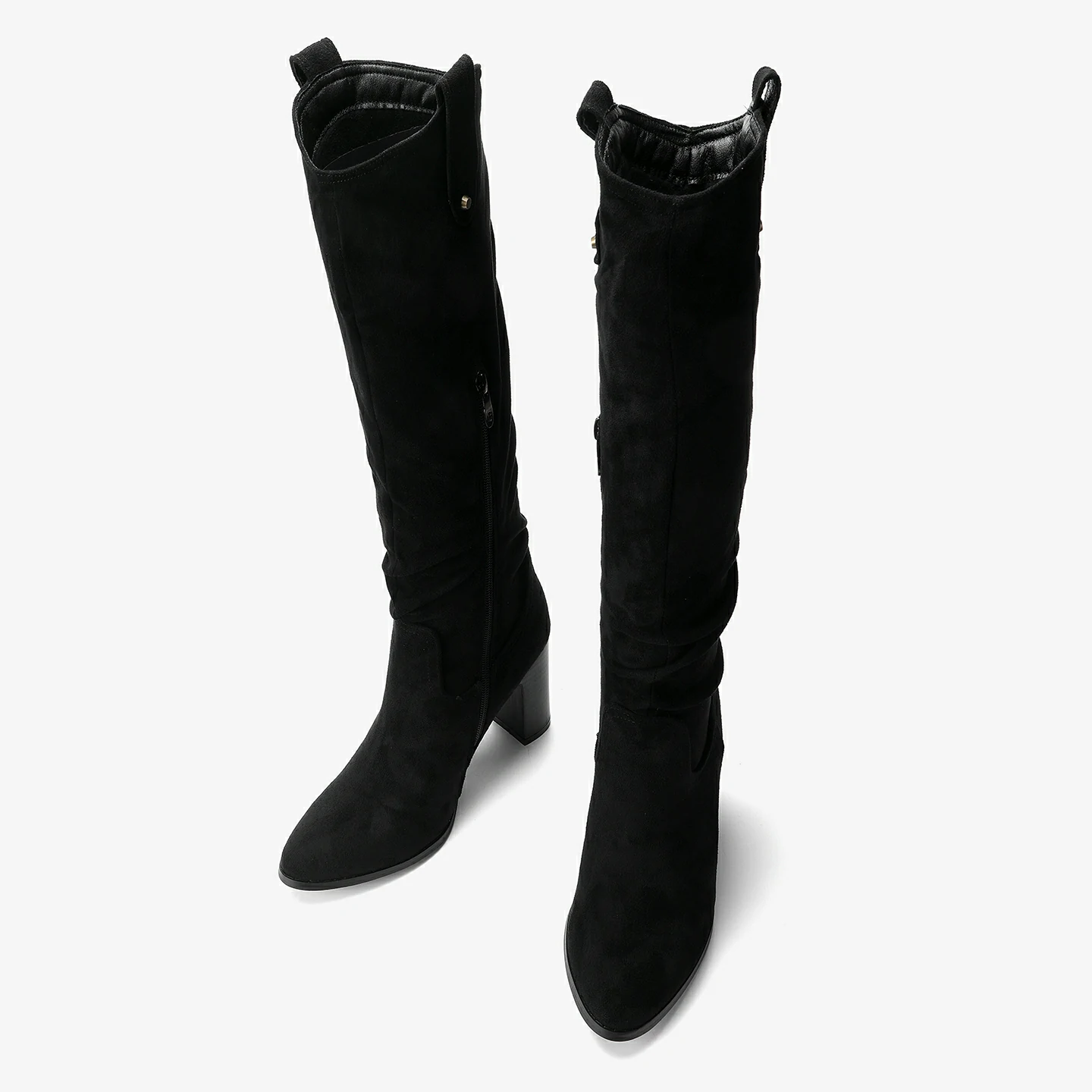 מגף עקב שחור 39