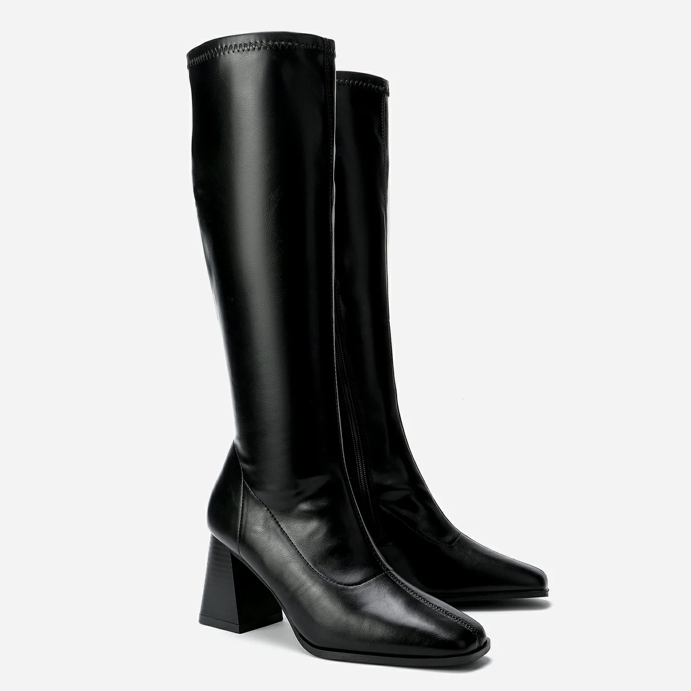 מגף עקב שחור 36