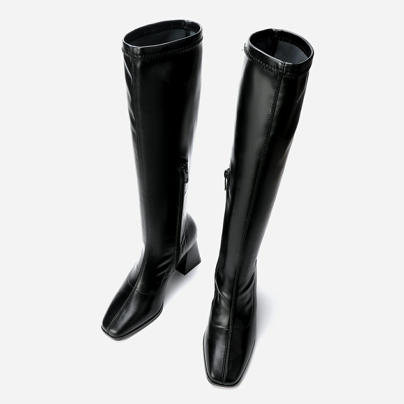 מגף עקב שחור 36