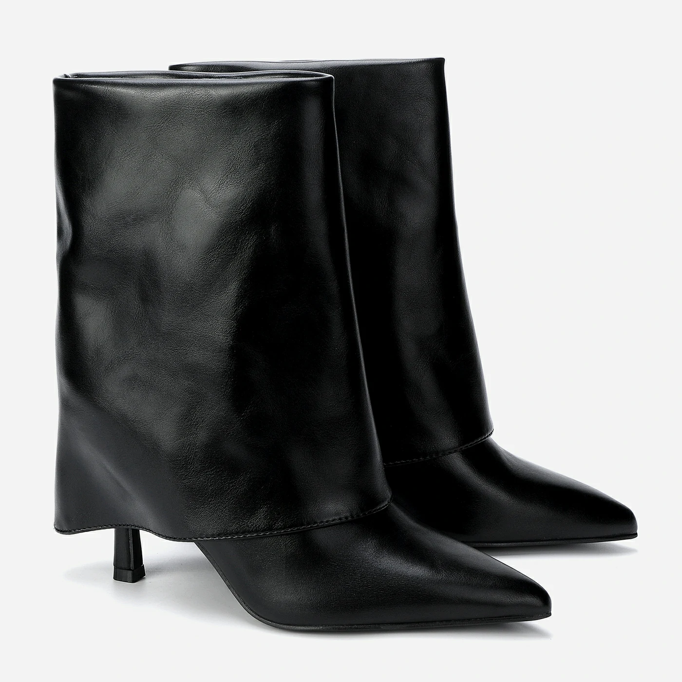 מגף עקב שחור 36