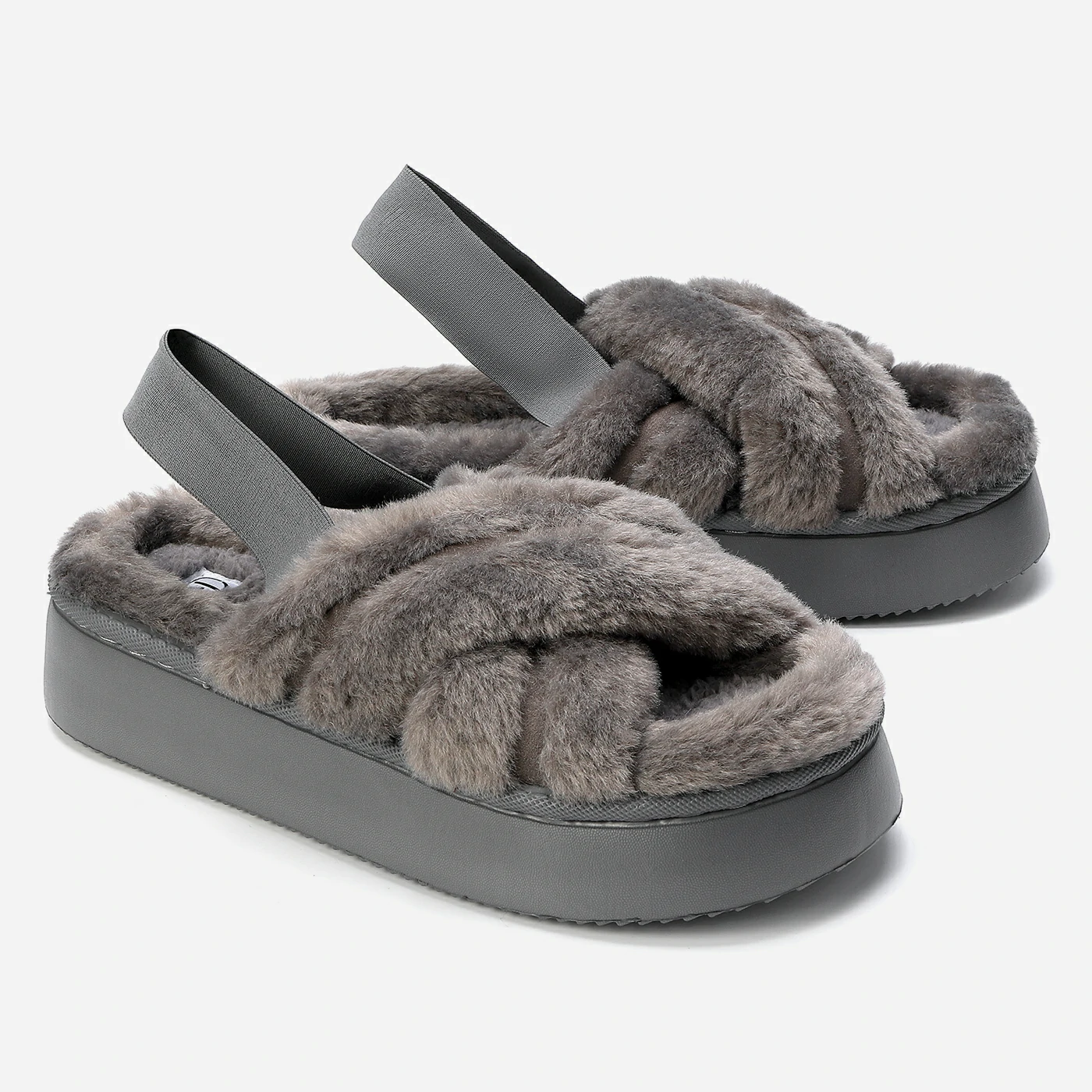 נעלי בית אפור 36