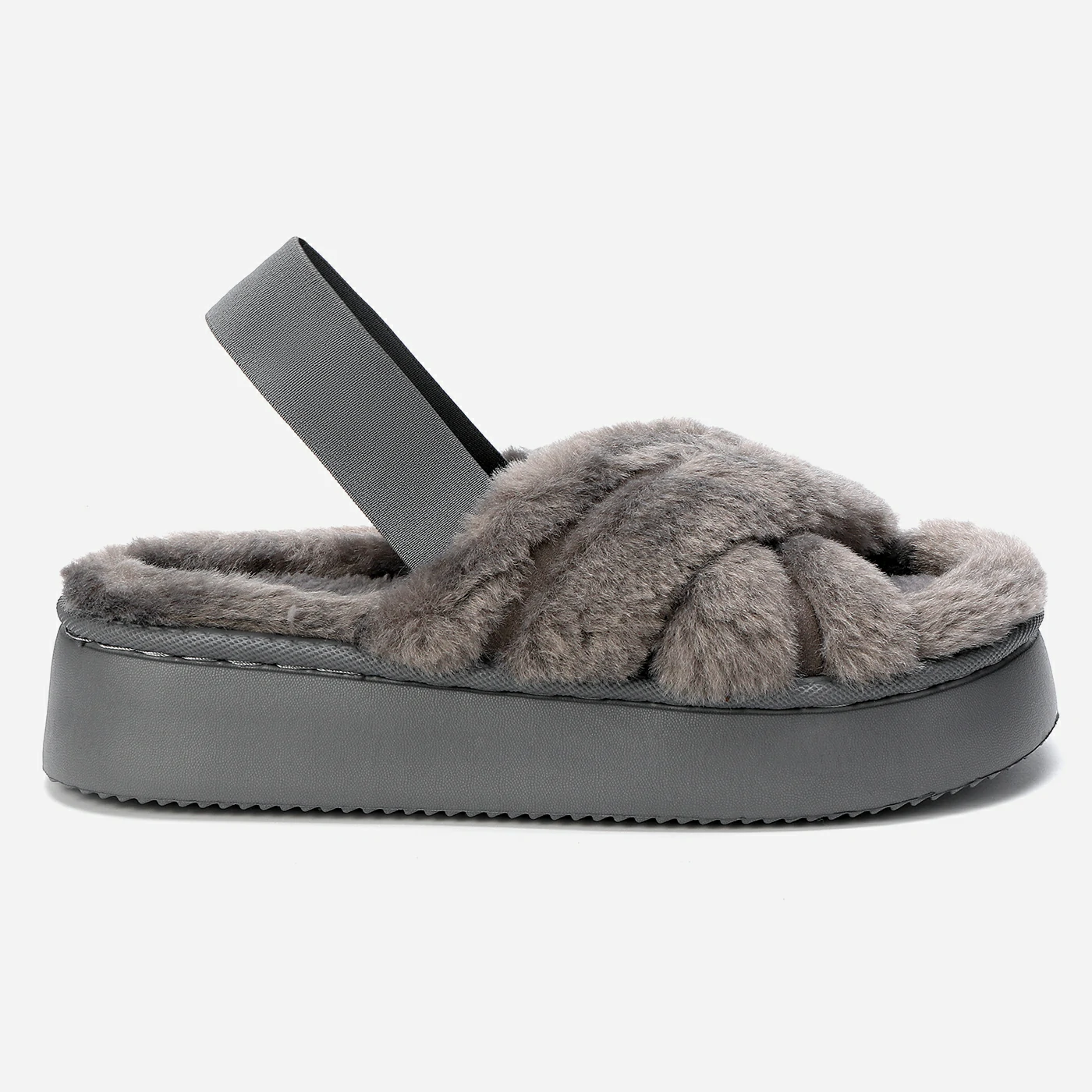 נעלי בית אפור 36