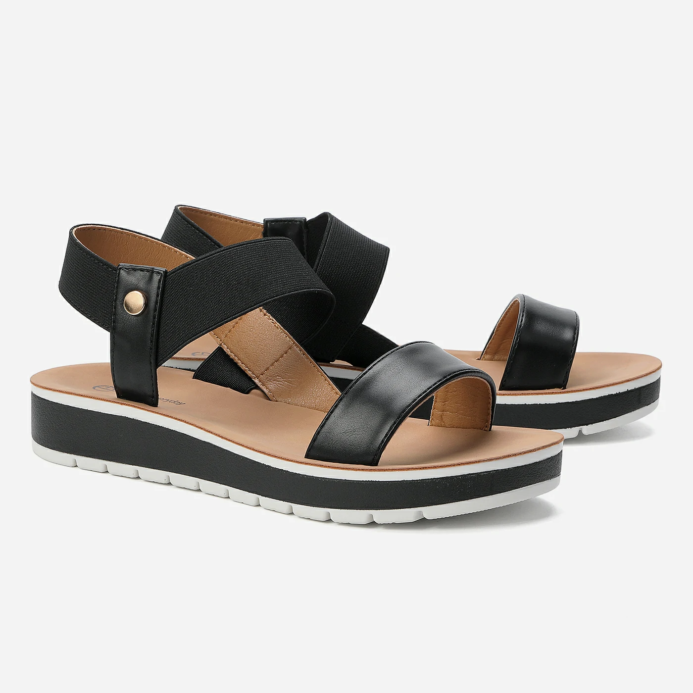 סנדל פלטפורמה שחור 40