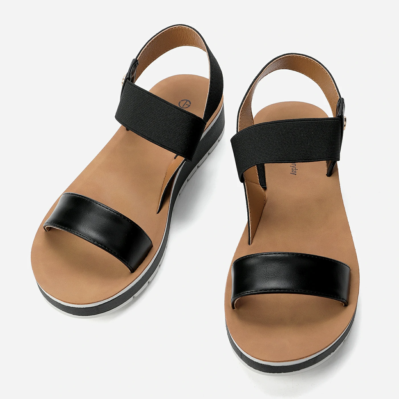 סנדל פלטפורמה שחור 40