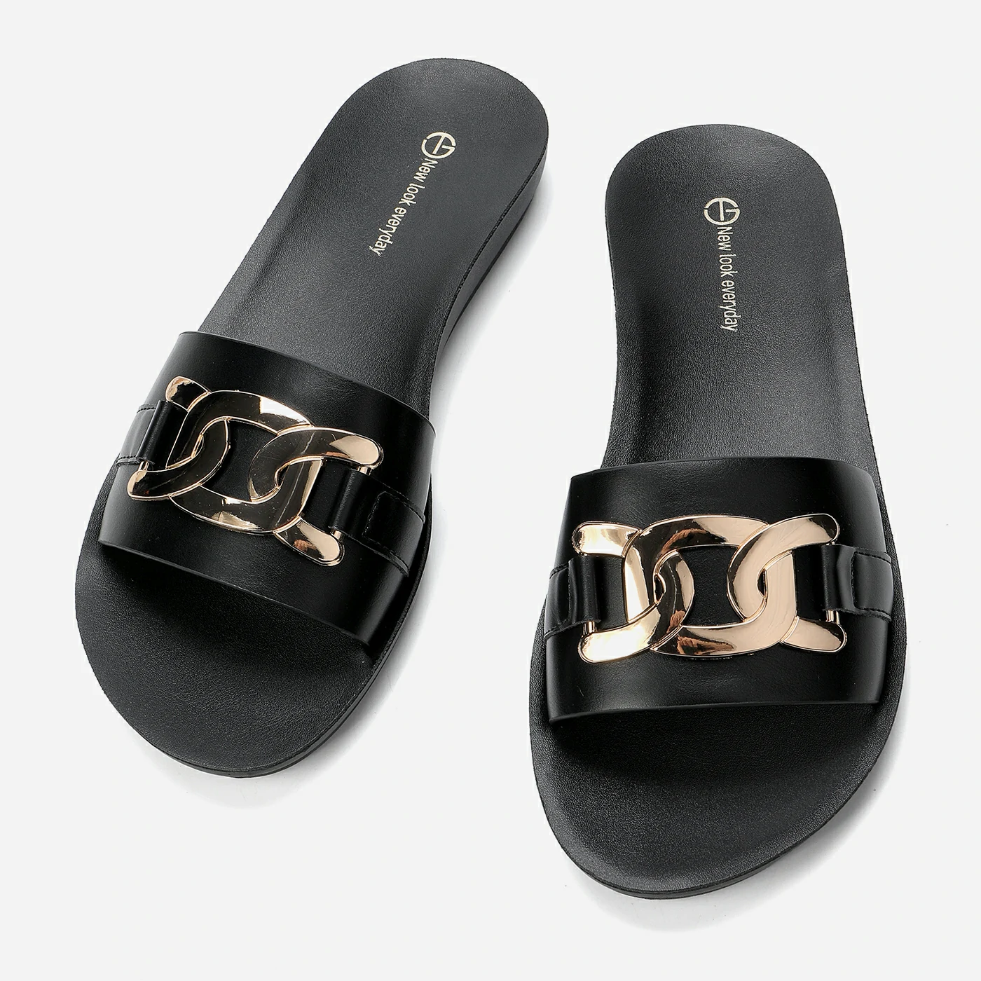 כפכף שטוח שחור 39