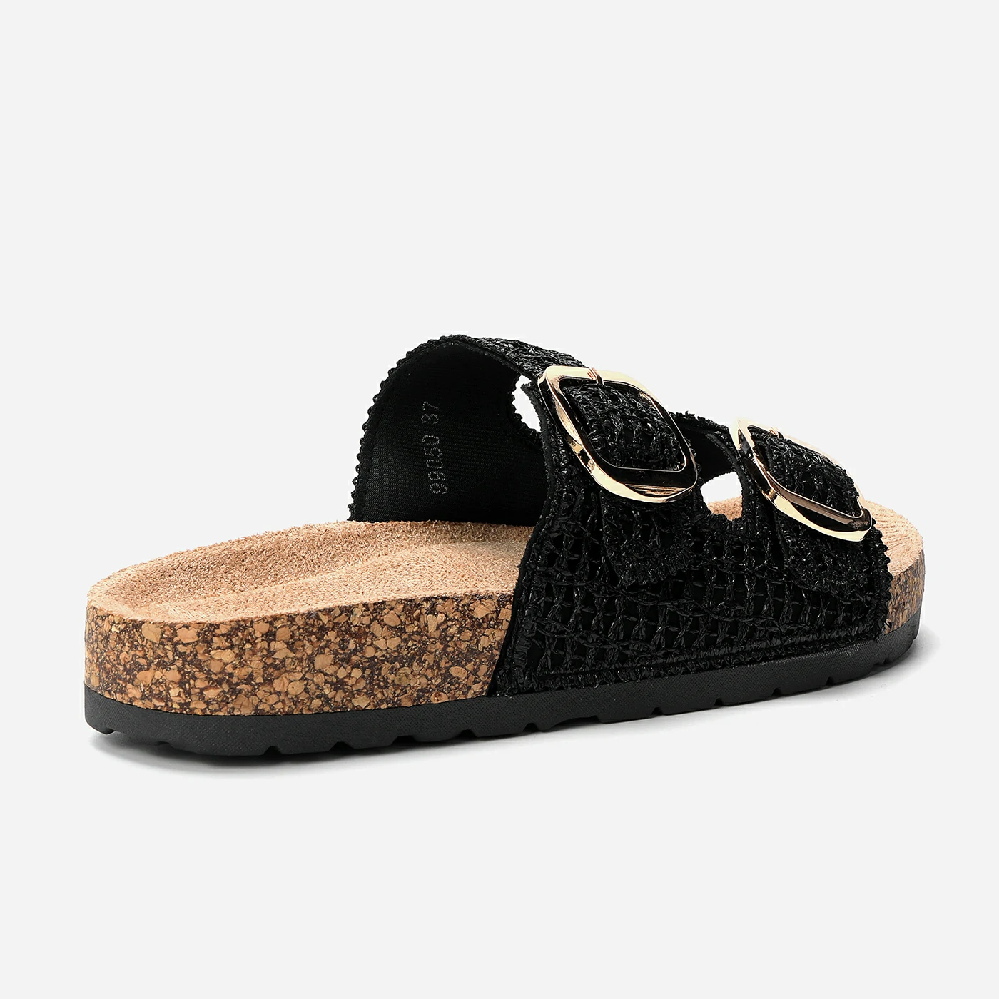 כפכף פלטפורמה שחור 41