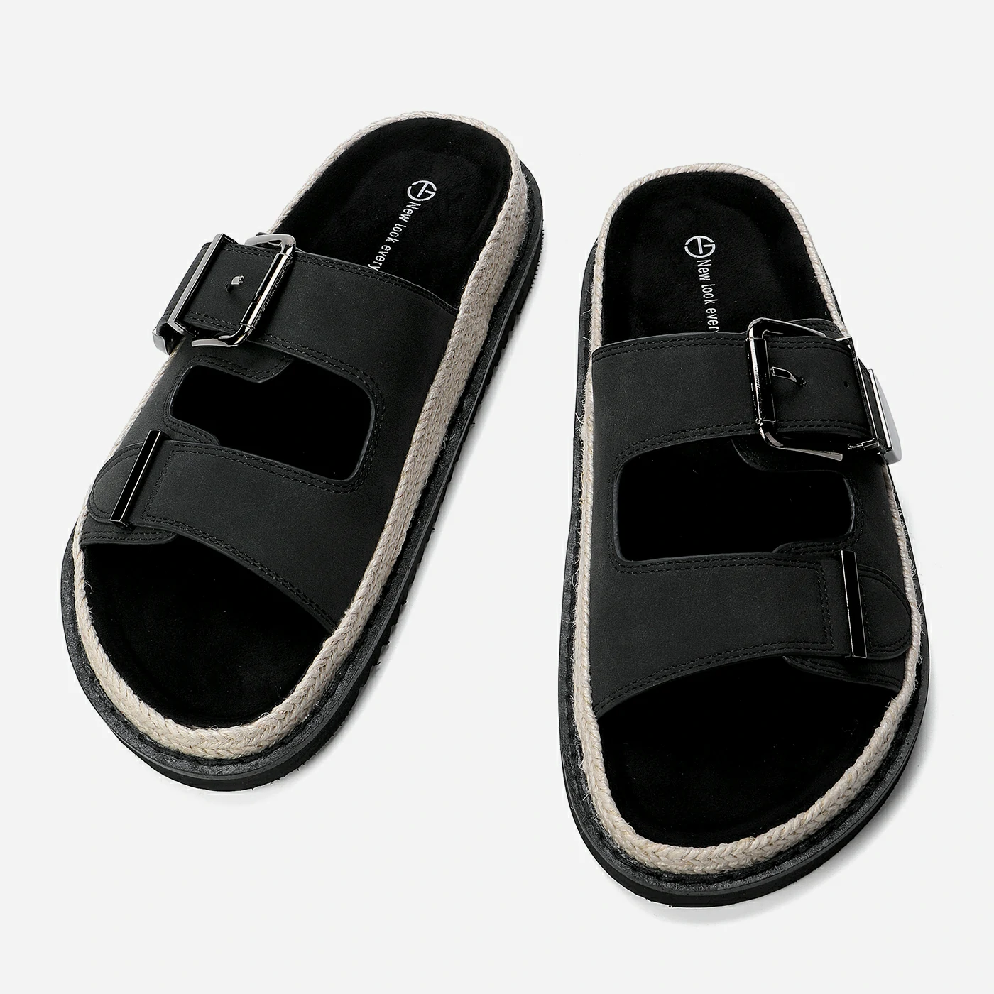 כפכף שטוח שחור 40