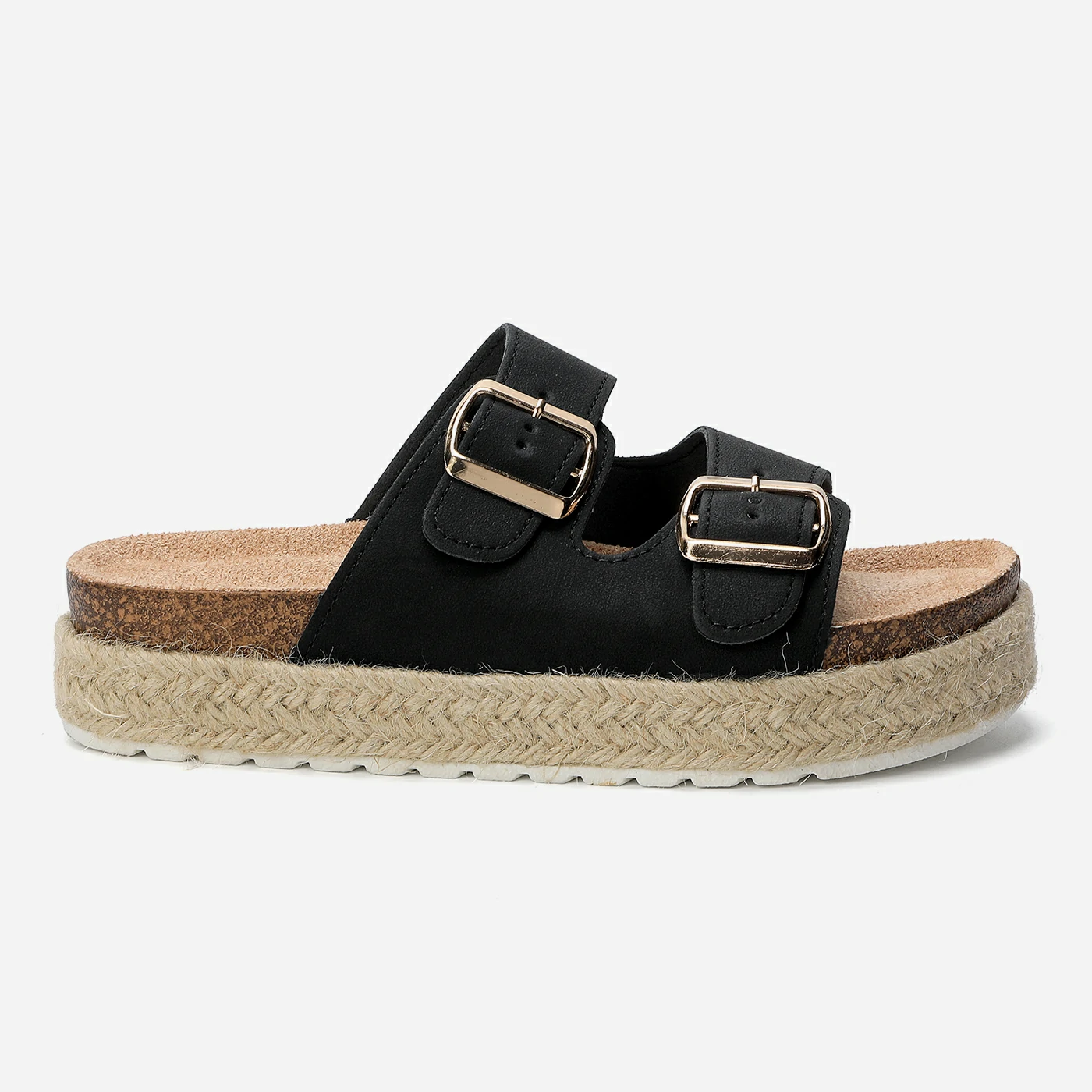 כפכף פלטפורמה שחור 36