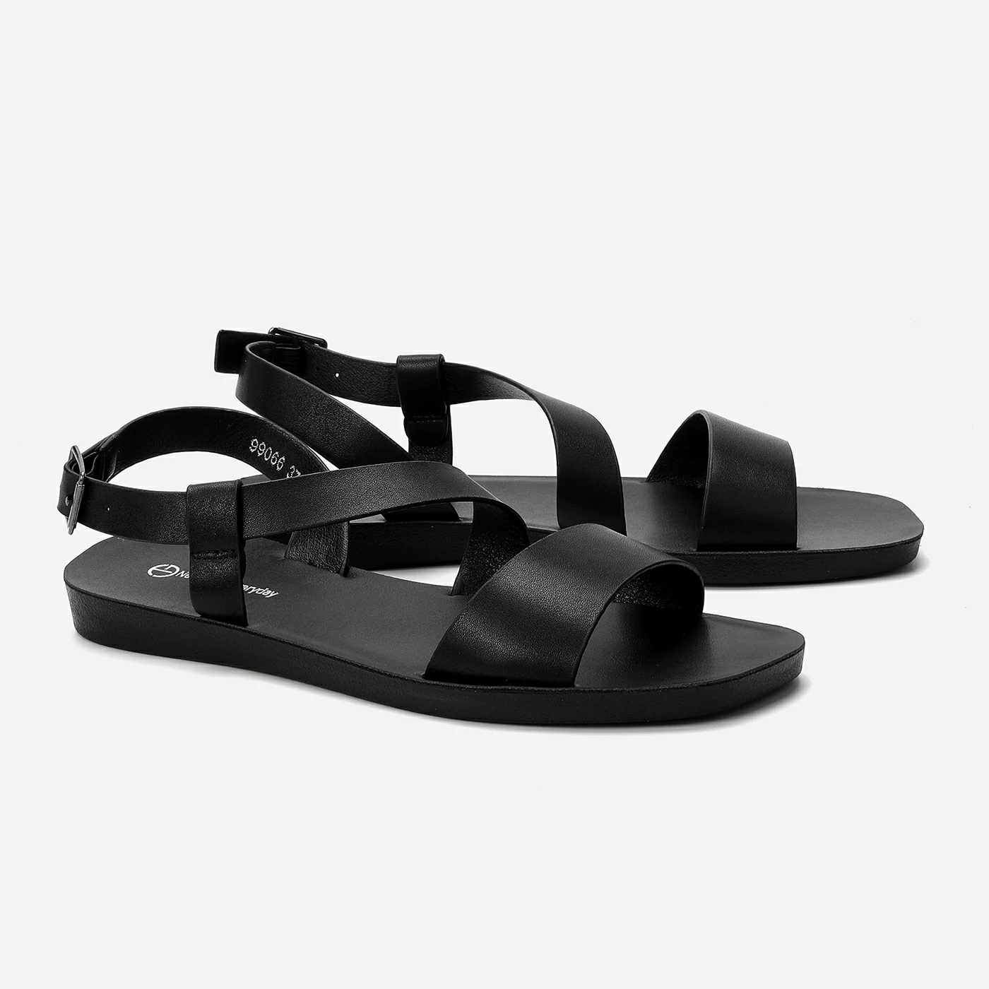 סנדל שטוח שחור 39