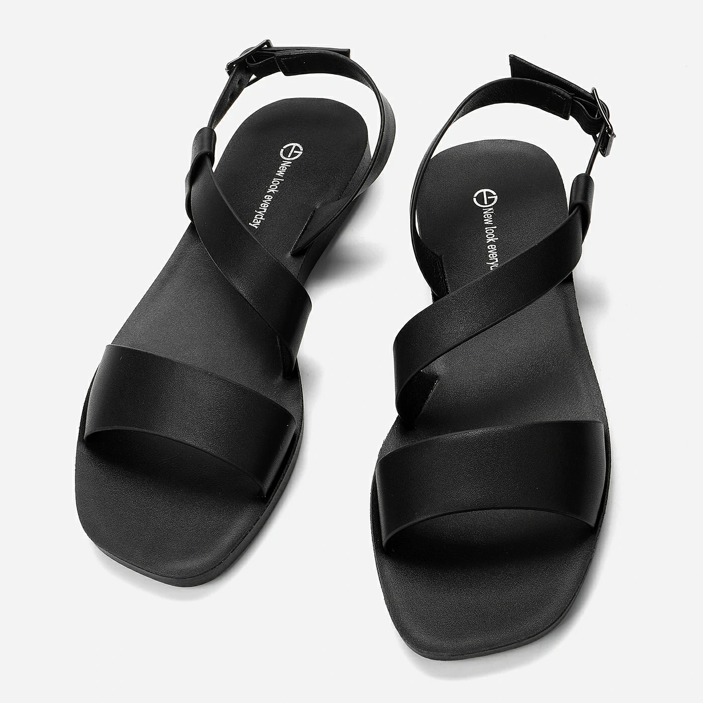 סנדל שטוח שחור 39