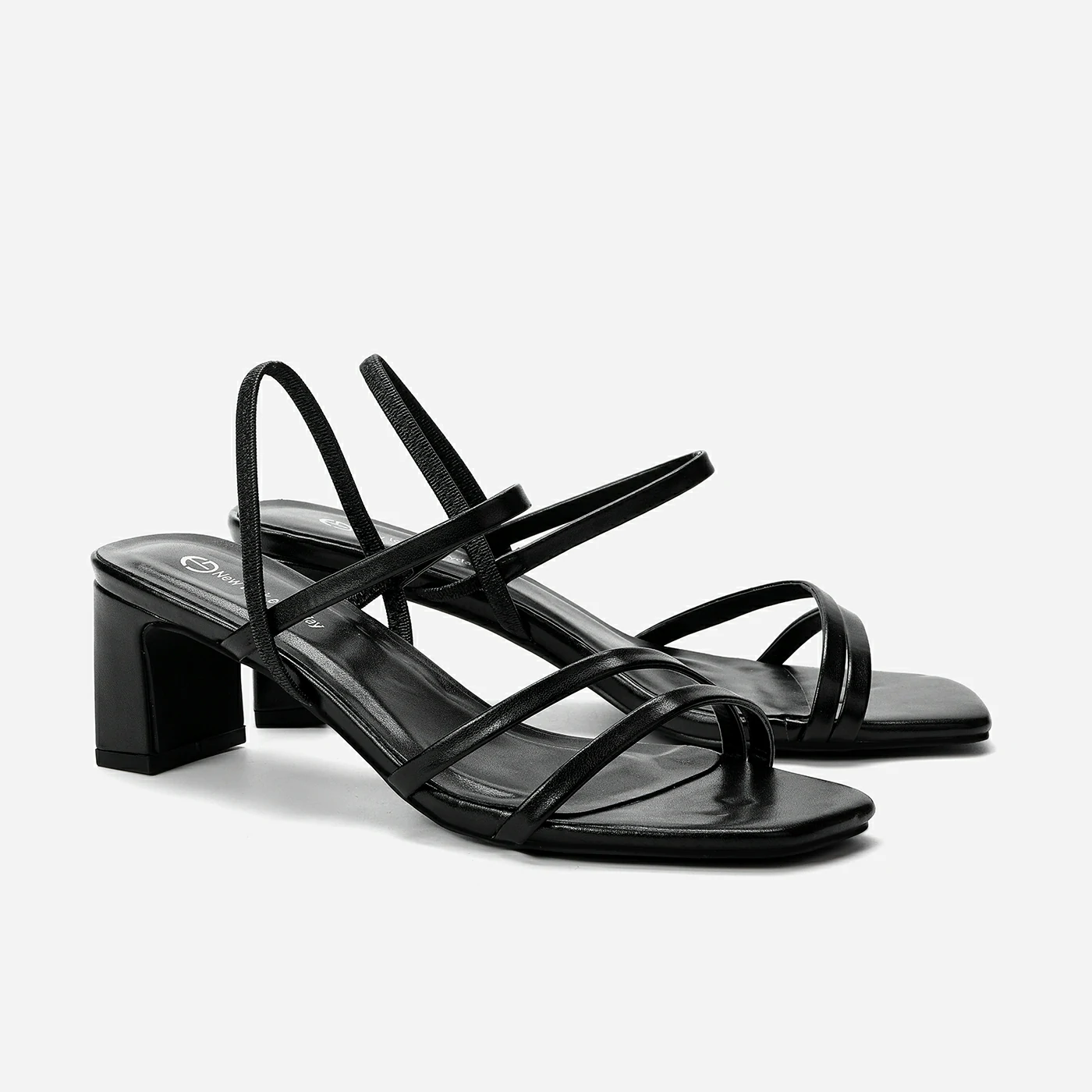 סנדל עקב שחור 40