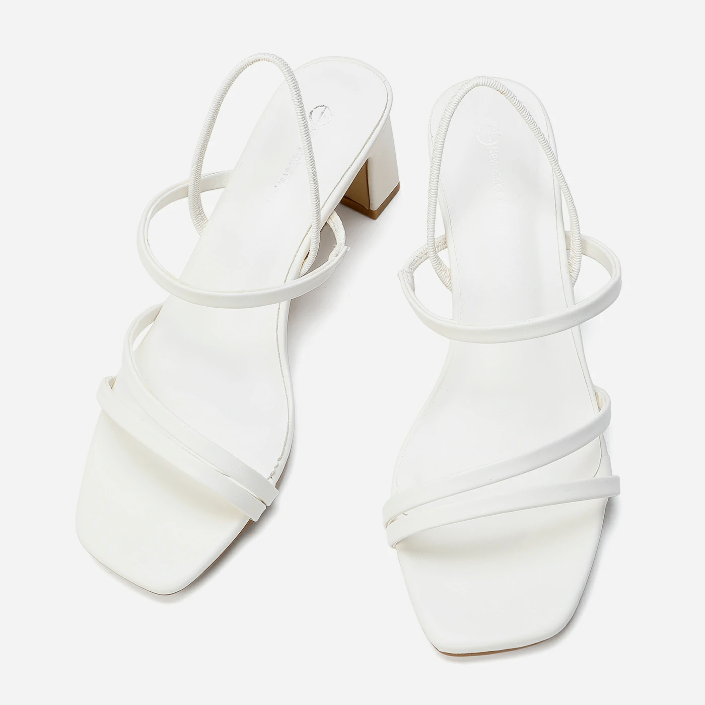 סנדל עקב לבן 37