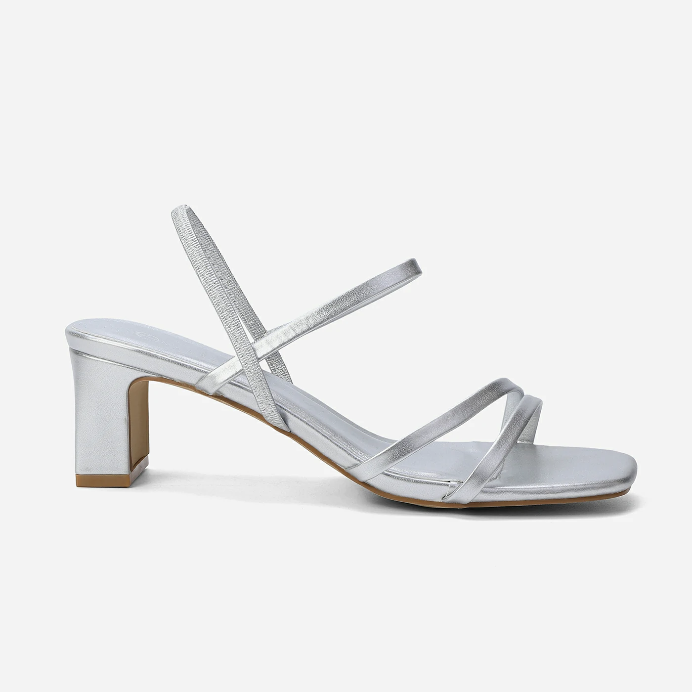 סנדל עקב כסף 36